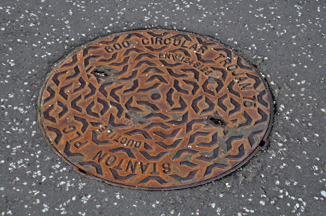 Stanton circular manhole cover, Belfast