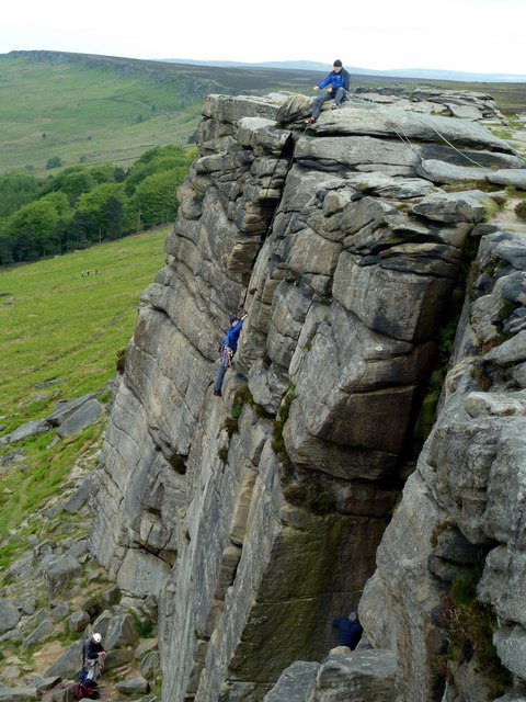 Climbing Stanage Edge © Graham Hogg :: Geograph Britain and Ireland