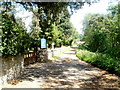 Path to the River Usk passes St Madoc