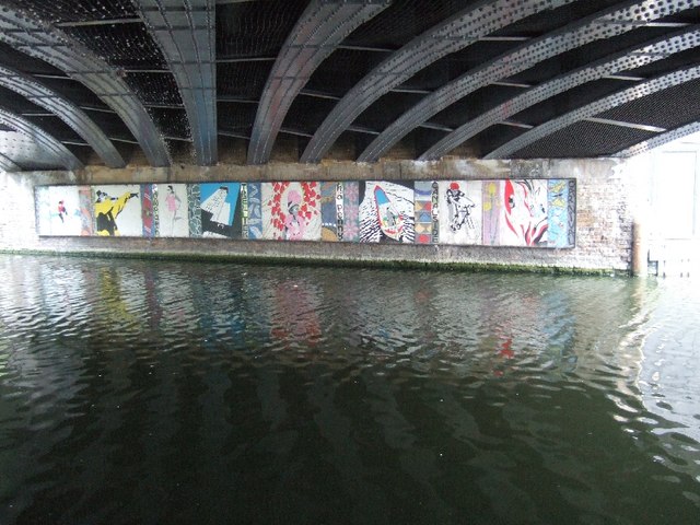 Artwork under Carlton Bridge