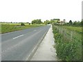 The A258 nears Hacklinge Farm