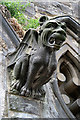 A gargoyle on the former Trinity North Church, Kelso