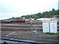 Freight handling outside Westbury station