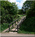 Steps up to Gilmorton Avenue