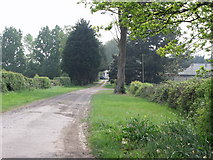 TQ5708 : Access road to Highlands Farm, Hailsham by nick macneill