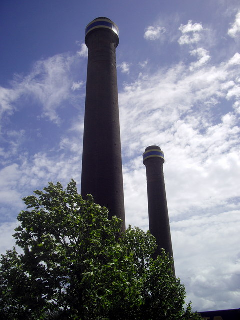 Former power station chimneys Croydon