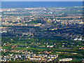 Inverleith and Edinburgh Castle from the air