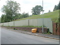 Fenced-off former prefab site, Brynglas Avenue, Newport