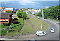 Road into Wrexham at Rhostyllen