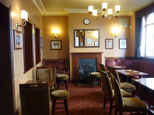 One of the rooms in the Rugby Tavern