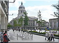 SK5739 : Old Market Square, Nottingham (Domesday 1986 comparison) by Alan Murray-Rust