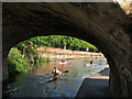 Canoeing on the Nottingham Canal near Meadow Lane