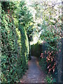 Footpath between Lower Camden and Porrington Close, BR7