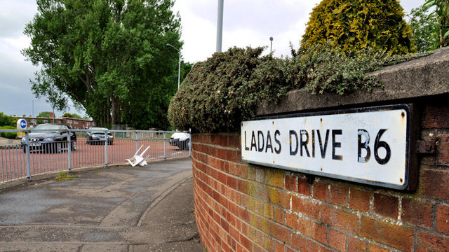 Ladas Drive sign, Belfast
