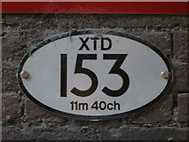 TQ4369 : Plaque on one of the railway bridges west of Gosshill Road, BR7 by Mike Quinn
