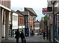 Shopping street in Chesterfield