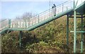 Photographing  trains from the footbridge!