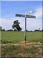 TG0325 : Roadsign on Mill Lane by Geographer