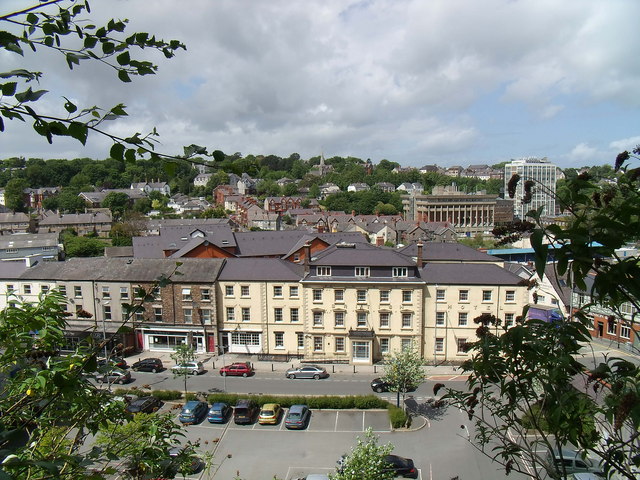 View of the former British Hotel, Bangor