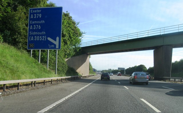 Exeter turning, M5 © Alex McGregor :: Geograph Britain and Ireland