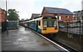 Penarth station in the rain