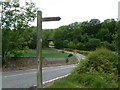 Spinkhill Lane towards the old railway bridge