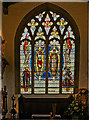 Stained glass window, St Olave Church, City of London