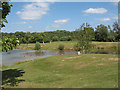 Water hazard at the 12th tee