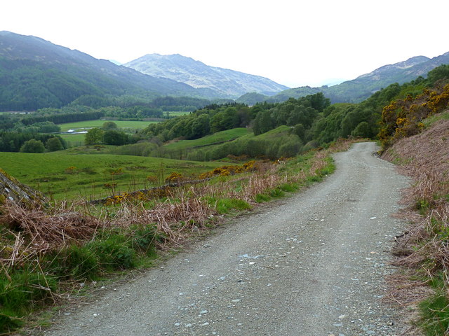 The view westwards down the Maam Road