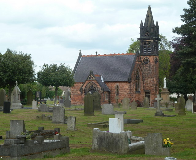 Cemetery and chapel by Cemetery Road