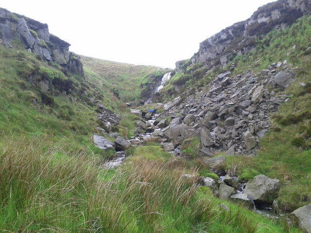 Waterfall near Tag Bale Hill