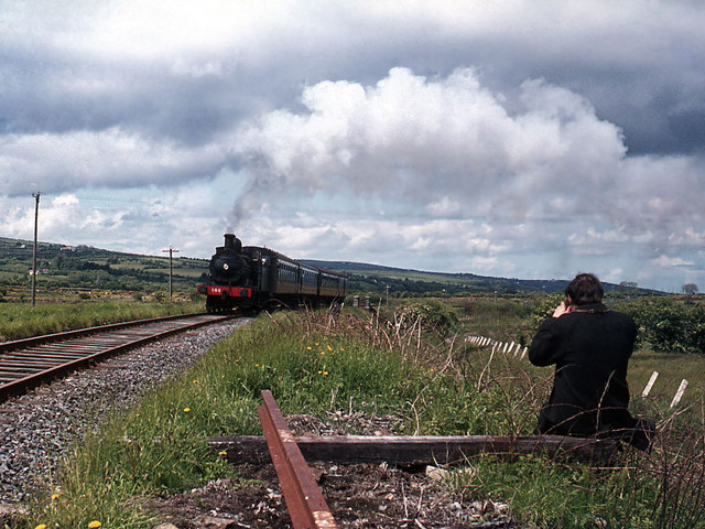 Steam train approaching Abbeyfeale