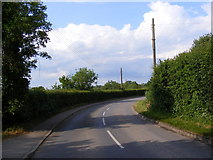 TM2863 : B1120 Badingham Road by Geographer