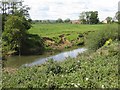 Erosion on the bank of the River Rye