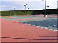 TM2863 : Framlingham Sports Club Tennis Courts by Geographer