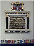 SY8880 : Tyneham: colourful memorial in the church by Chris Downer