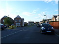 Approaching the junction of Fitzroy Drive and Usborne Close