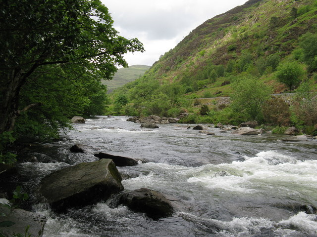 Afon Glaslyn near Nantnor
