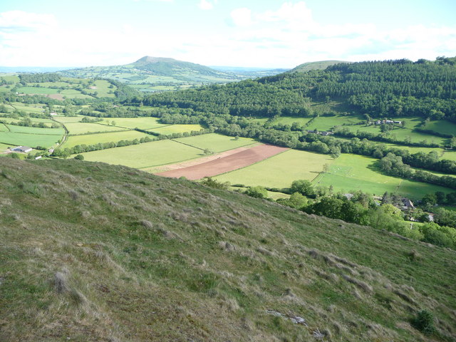 View from the crags of Y Graig above Cwmyoy