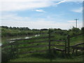 Stile on the Saxon Shore Way beside River Stour