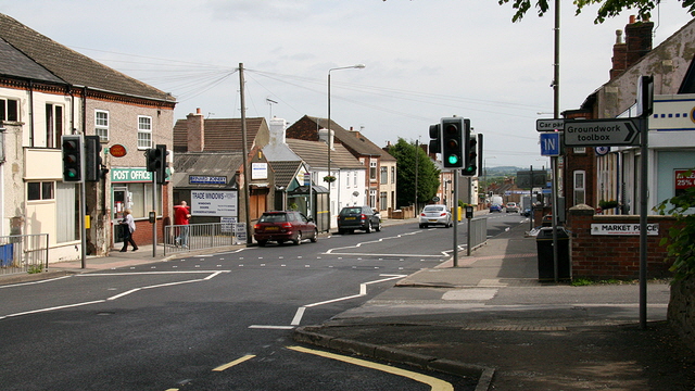 Pedestrian crossing on Somercotes Hill © Alan Walker cc-by-sa/2.0 ...