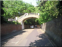 TQ1673 : York House footbridge seen from Riverside by Marathon