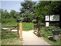 Entrance to the Nature Conservation Area, Ravenscourt Park