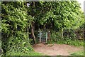 Kissing gate on the footpath