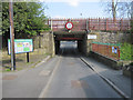 Low bridge by Clitheroe station