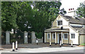 Lodge and gates near Dorrington