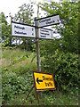 Roadsign on Debenham Road