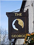 NZ2115 : Sign for the George Hotel by Maigheach-gheal