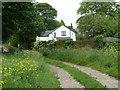 Track approaching Heath village