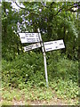 TM2665 : Roadsign on A1120 Several Road at Saxtead by Geographer